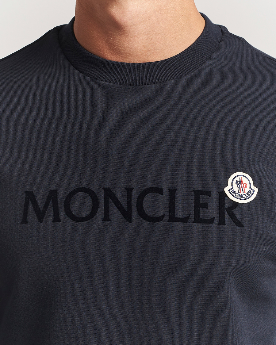Herr | Tröjor | Moncler | Lettering Logo Sweatshirt Navy