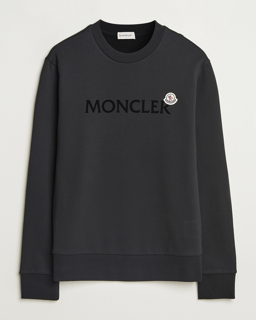 Herr | Tröjor | Moncler | Lettering Logo Sweatshirt Black