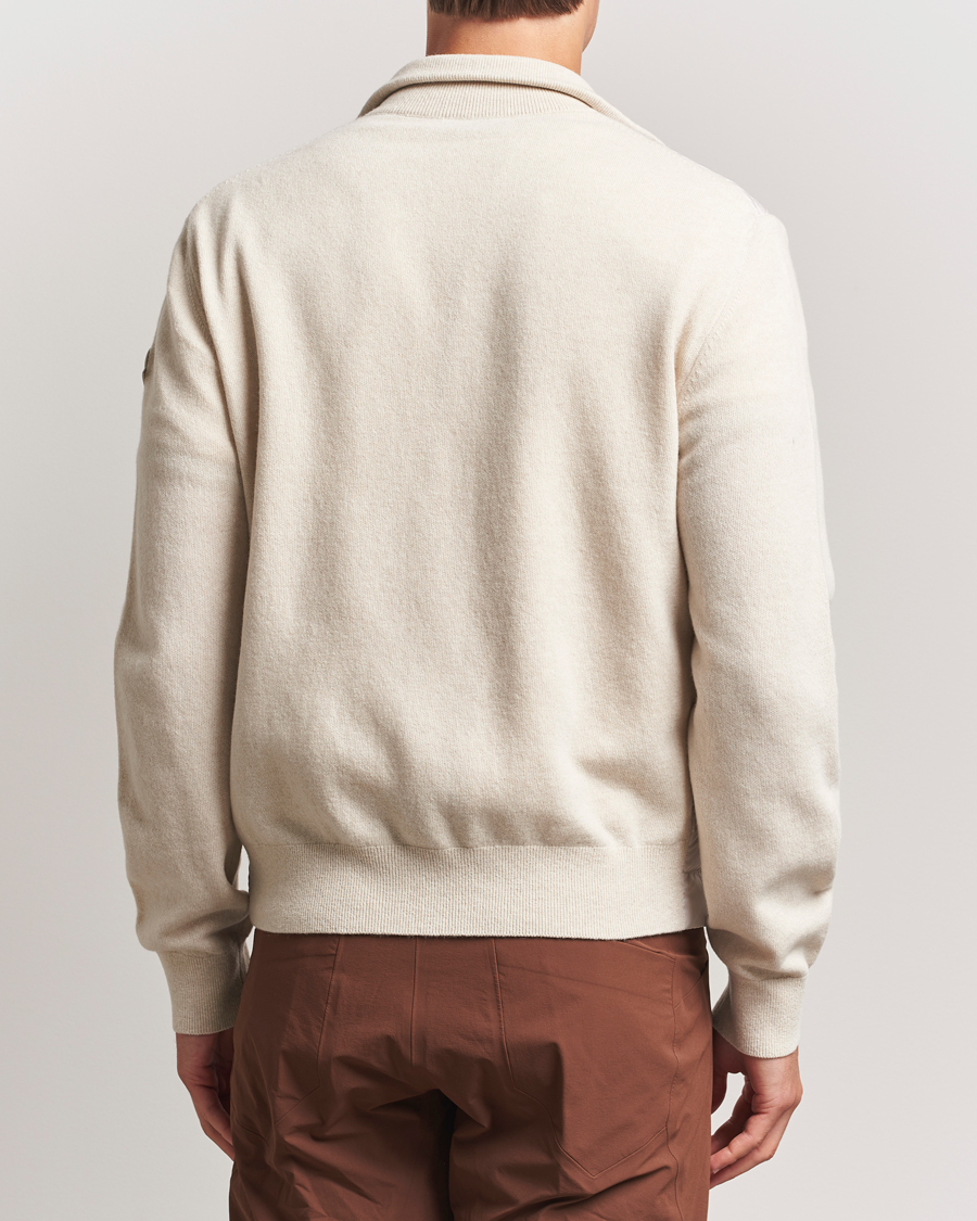 Herr | Tröjor | Moncler | Full Zip Padded Cardigan Off White