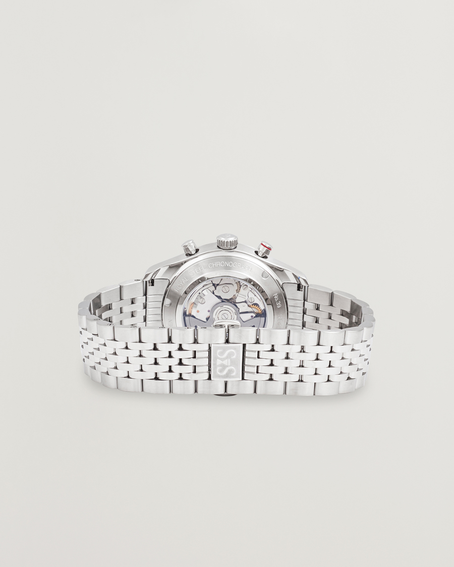 Herr | Sjöö Sandström Royal Steel Chronograph 40mm Black Dial | Sjöö Sandström | Royal Steel Chronograph 40mm Black Dial