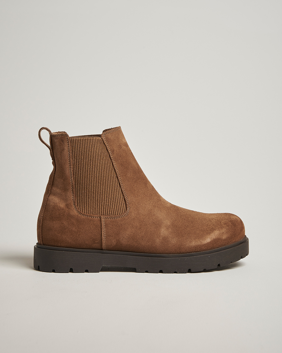 Herr | Kängor | BIRKENSTOCK | Highwood Suede Chelsea Boot Dark Tea