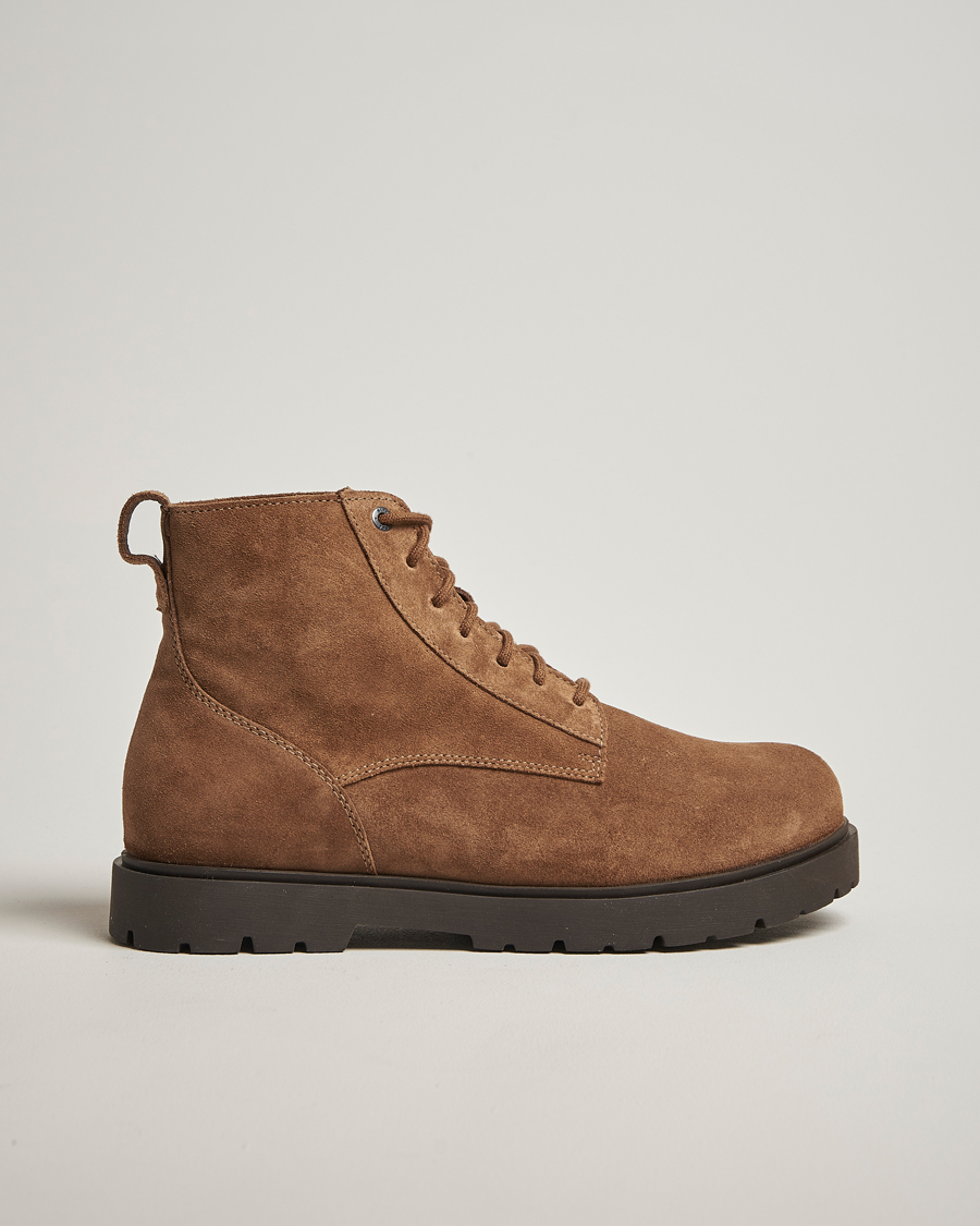Herr | Kängor | BIRKENSTOCK | Highwood Suede Lace Boot Dark Tea