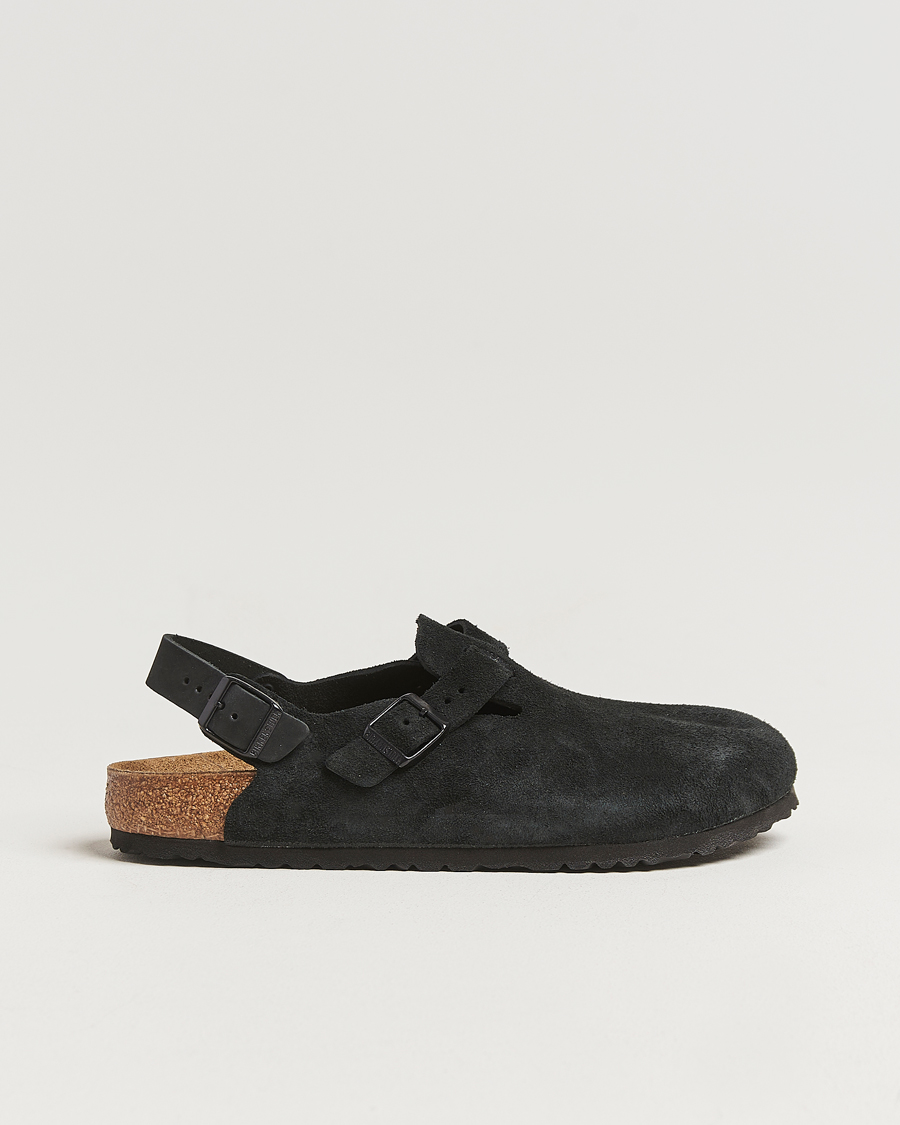 Herr | Sandaler & Tofflor | BIRKENSTOCK | Tokio Classic Footbed Black Suede