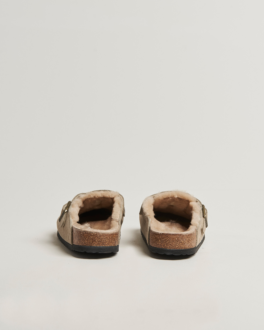Herr | Sandaler & Tofflor | BIRKENSTOCK | Boston Shearling Taupe Suede
