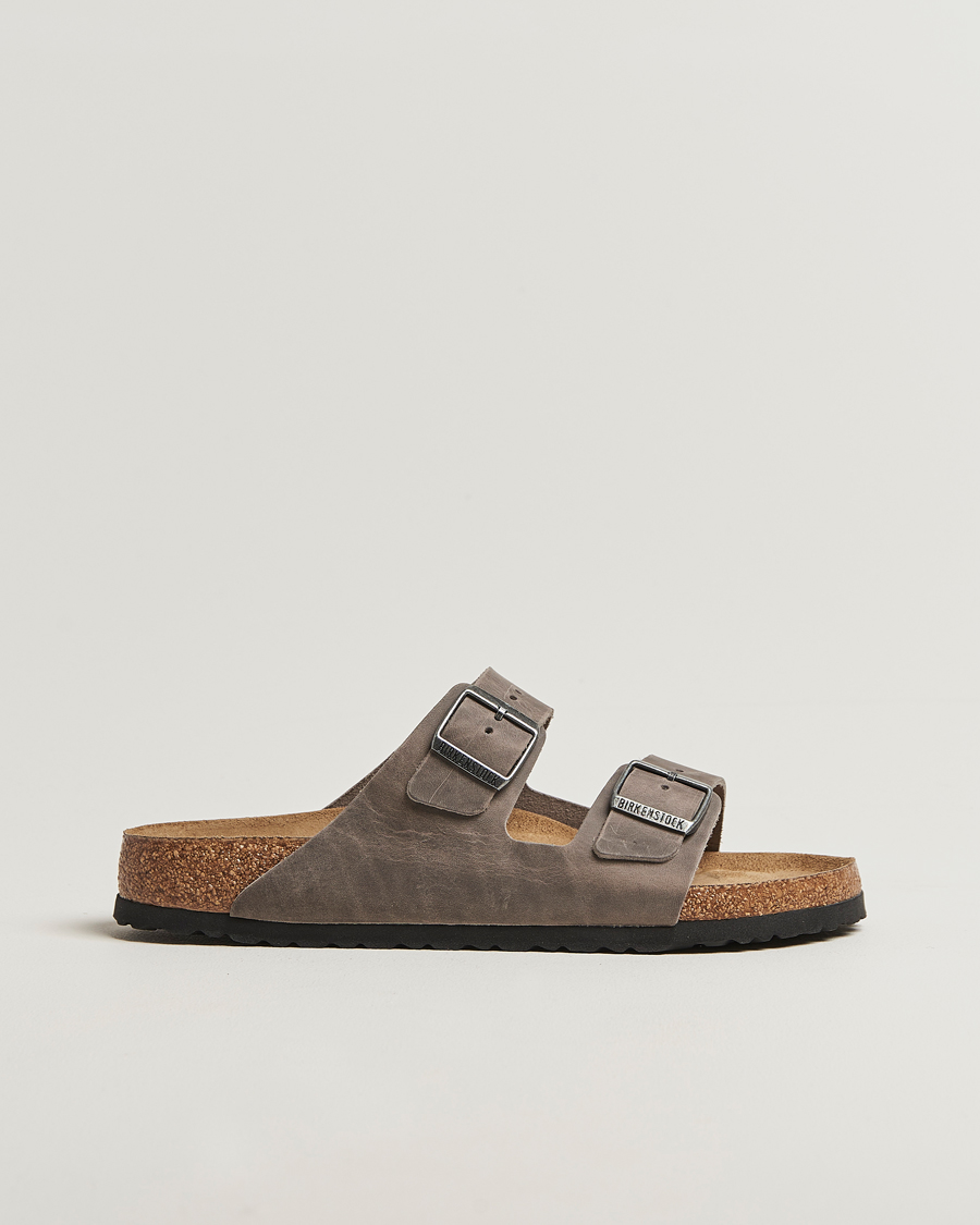 Herr | Sandaler & Tofflor | BIRKENSTOCK | Arizona Soft Footbed Iron Oiled Leather