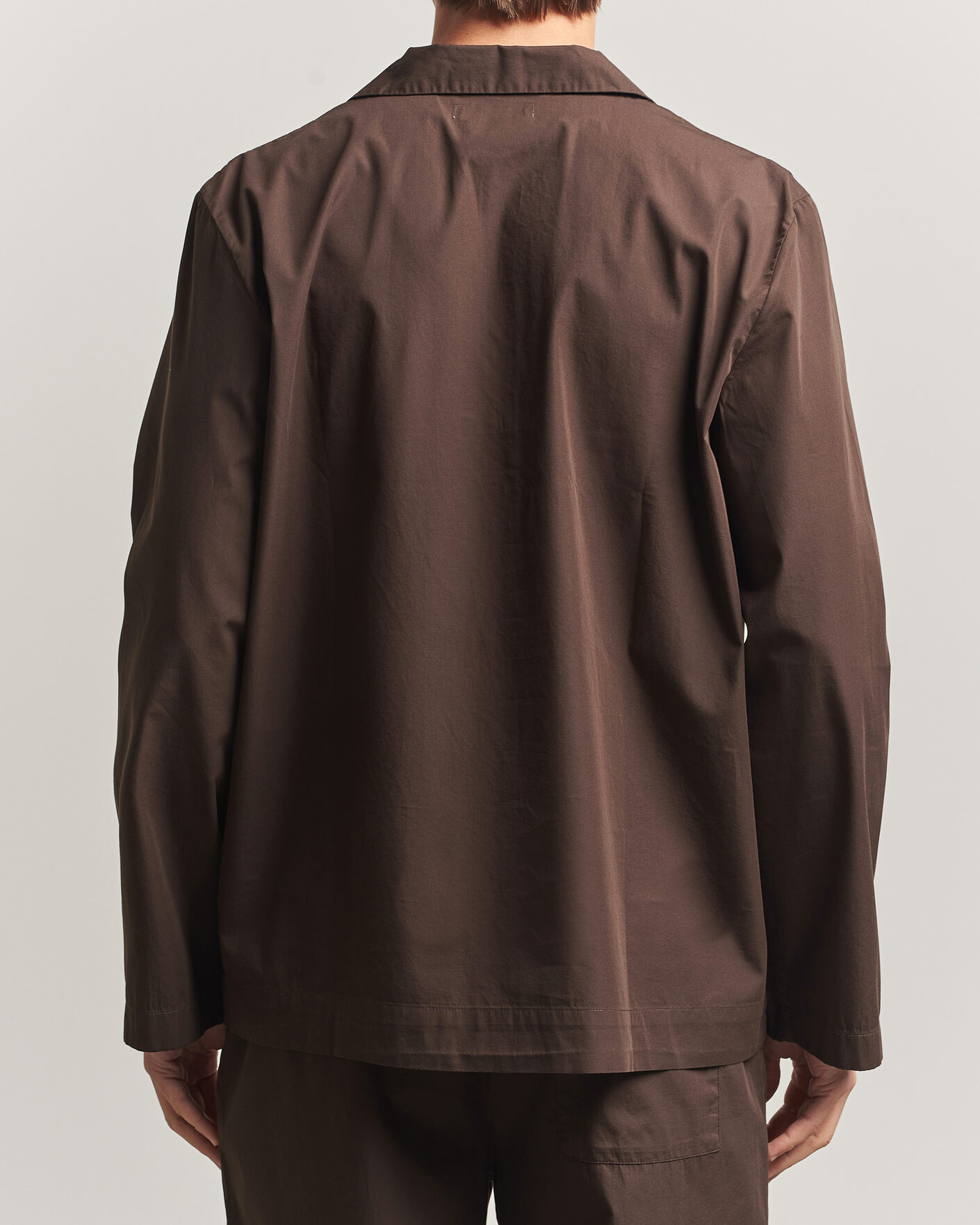 Herr | Pyjamas & Morgonrockar | Tekla | Poplin Pyjama Shirt Coffee