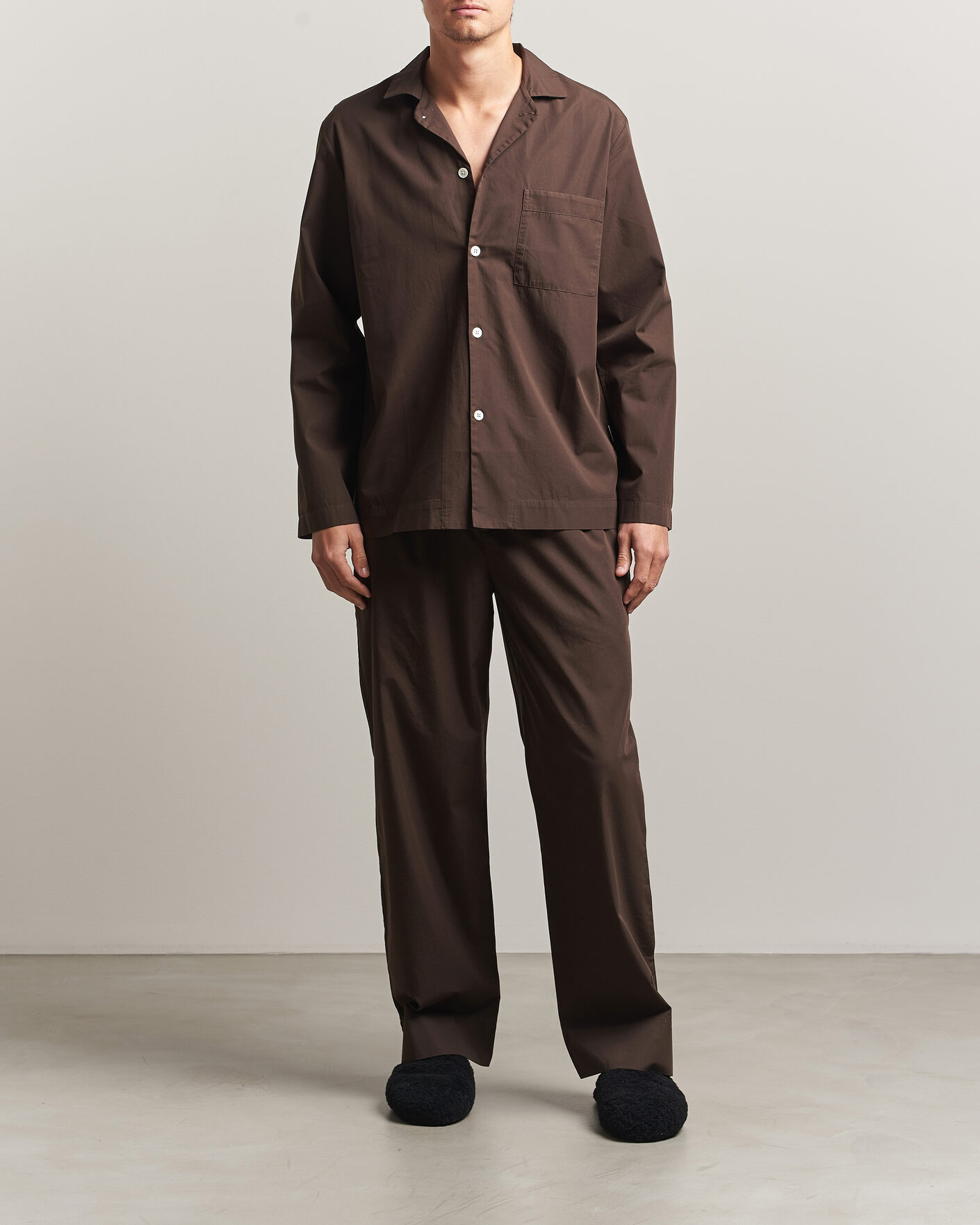 Herr | Pyjamas & Morgonrockar | Tekla | Poplin Pyjama Pants Coffee