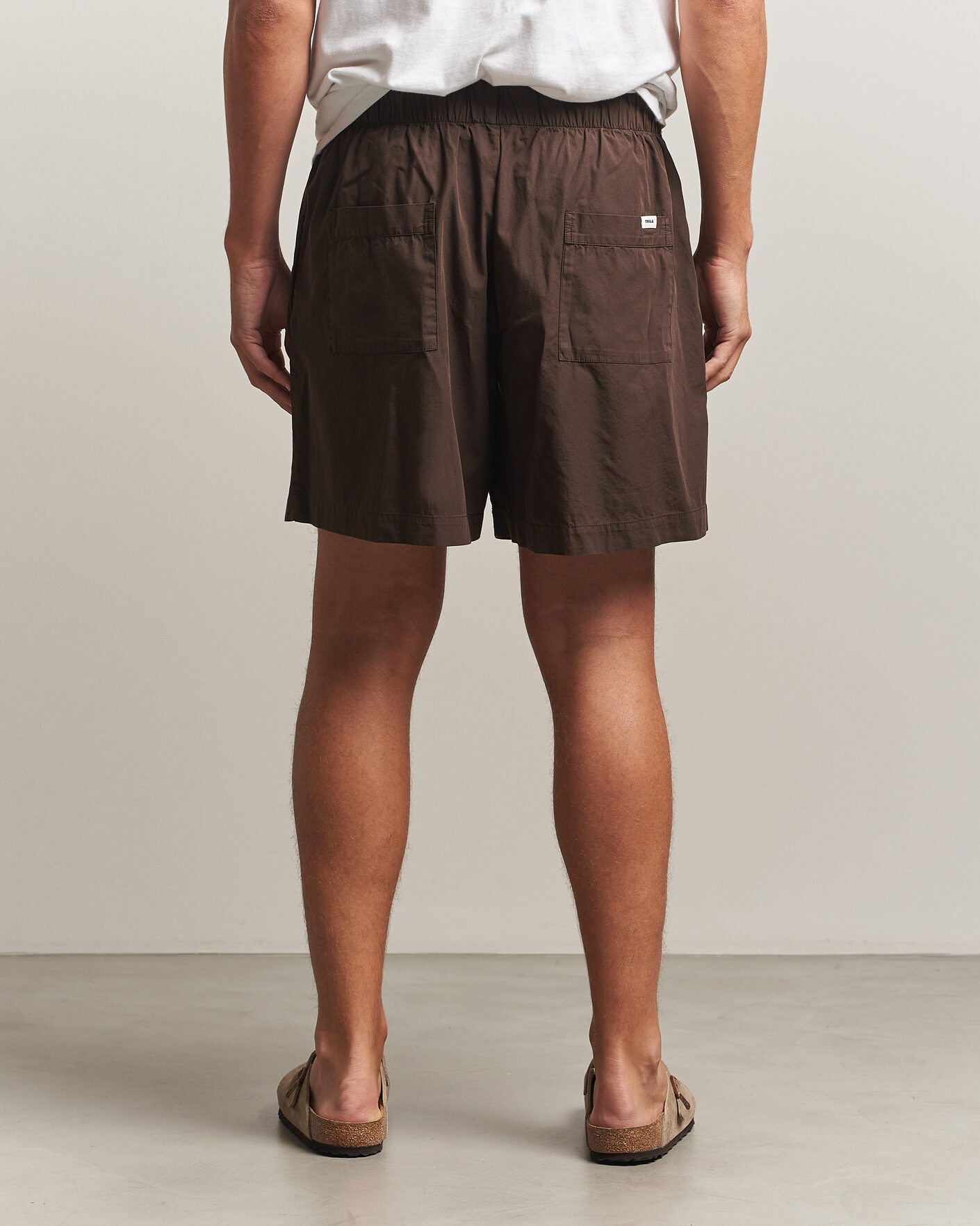 Herr | Pyjamas & Morgonrockar | Tekla | Poplin Pyjama Shorts Coffee