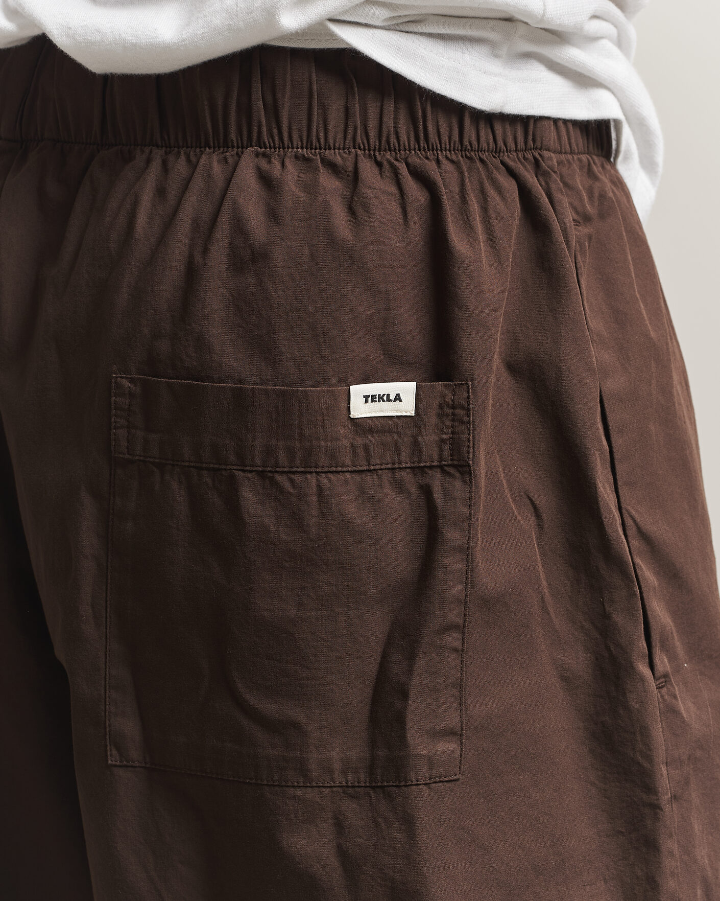 Herr | Pyjamas & Morgonrockar | Tekla | Poplin Pyjama Shorts Coffee