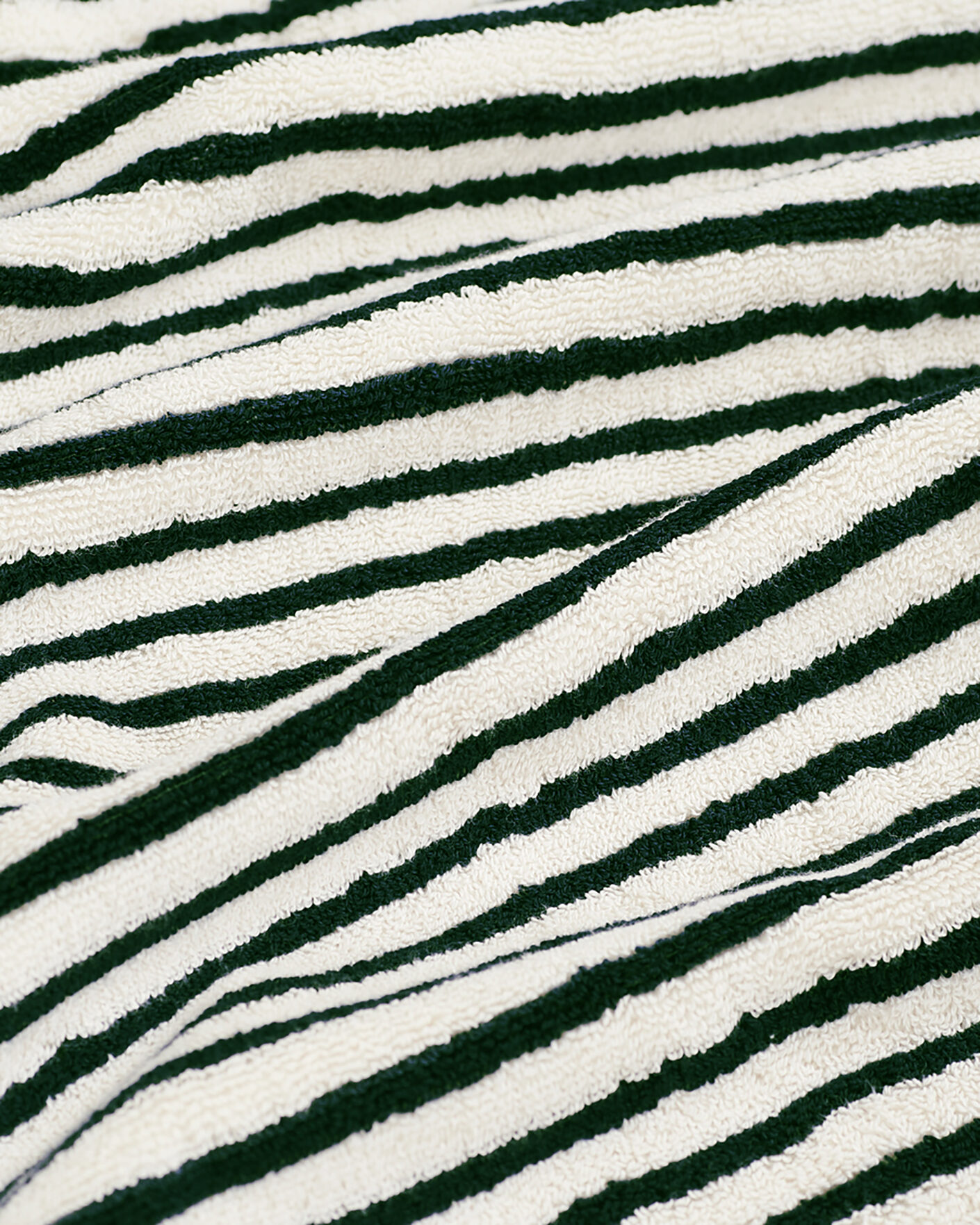Herr | Textilier | Tekla | Organic Terry Hand Towel Racing Green Stripes