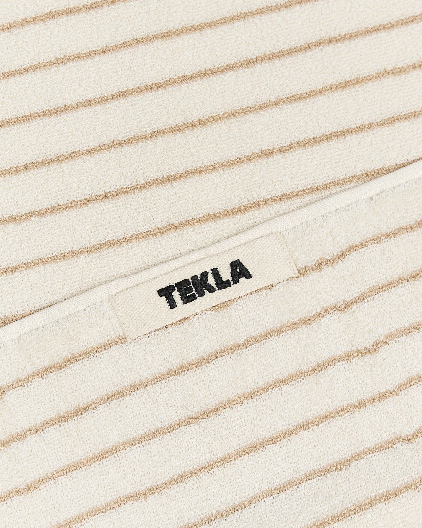 Herr | Textilier | Tekla | Organic Terry Hand Towel Sienna Stripes