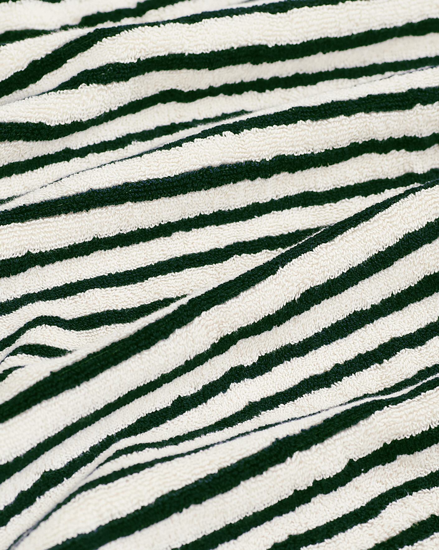 Herr | Textilier | Tekla | Organic Terry Bath Towel Racing Green Stripes