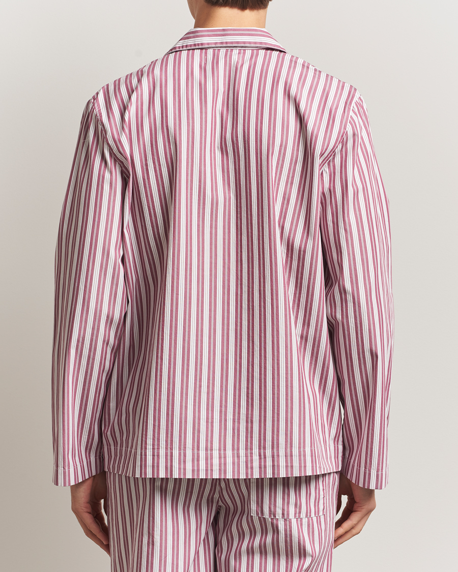 Herr | Pyjamas & Morgonrockar | Tekla | Poplin Pyjama Shirt Rhubarb Stripes