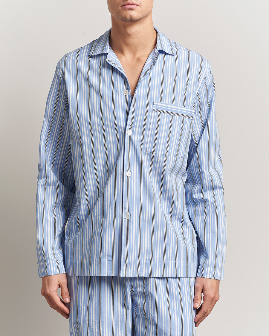 Herr | Pyjamas & Morgonrockar | Tekla | Poplin Pyjama Shirt Stave Stripes