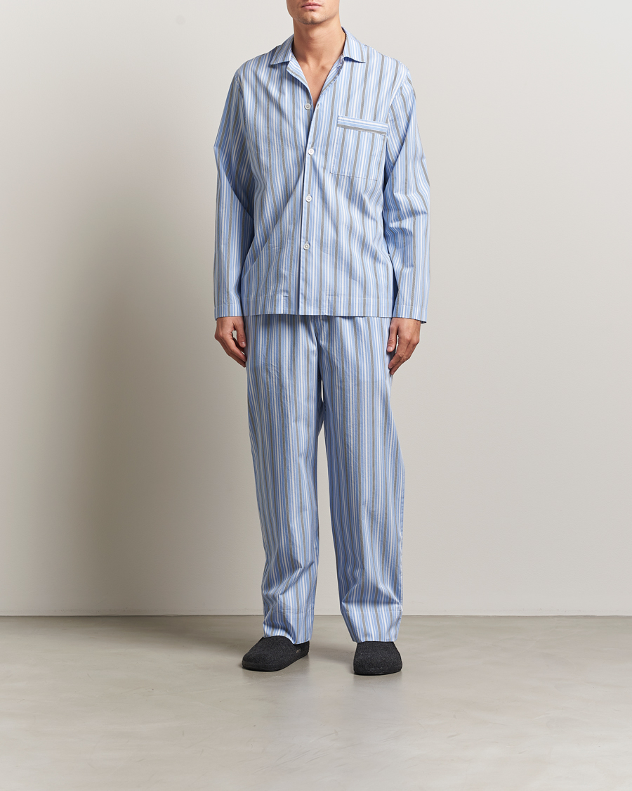 Herr | Pyjamas & Morgonrockar | Tekla | Poplin Pyjama Pants Stave Stripes