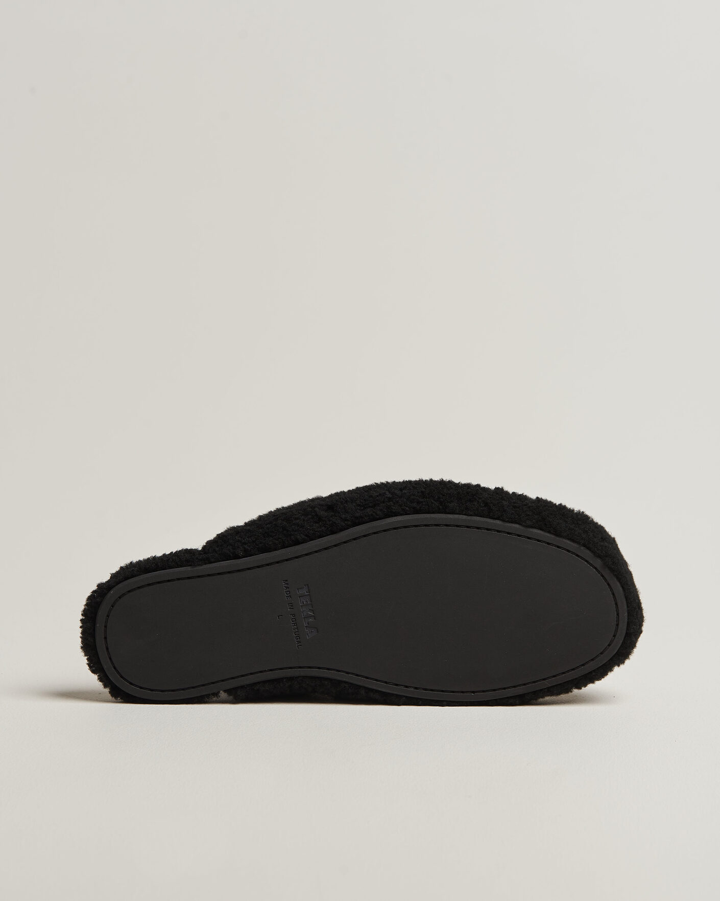 Herr | Sandaler & Tofflor | Tekla | Lambswool Shearling Slippers Black