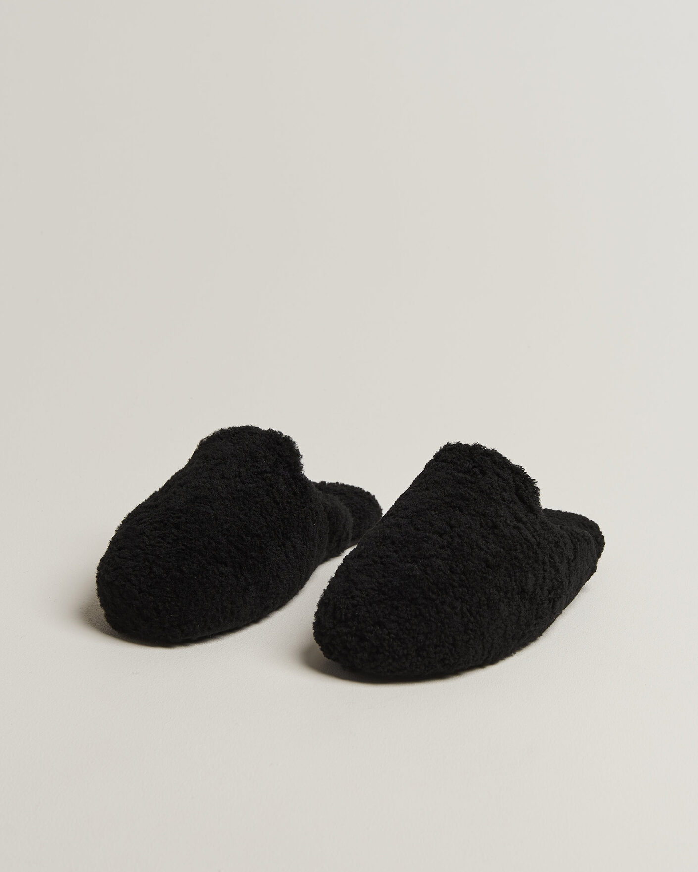 Herr | Sandaler & Tofflor | Tekla | Lambswool Shearling Slippers Black