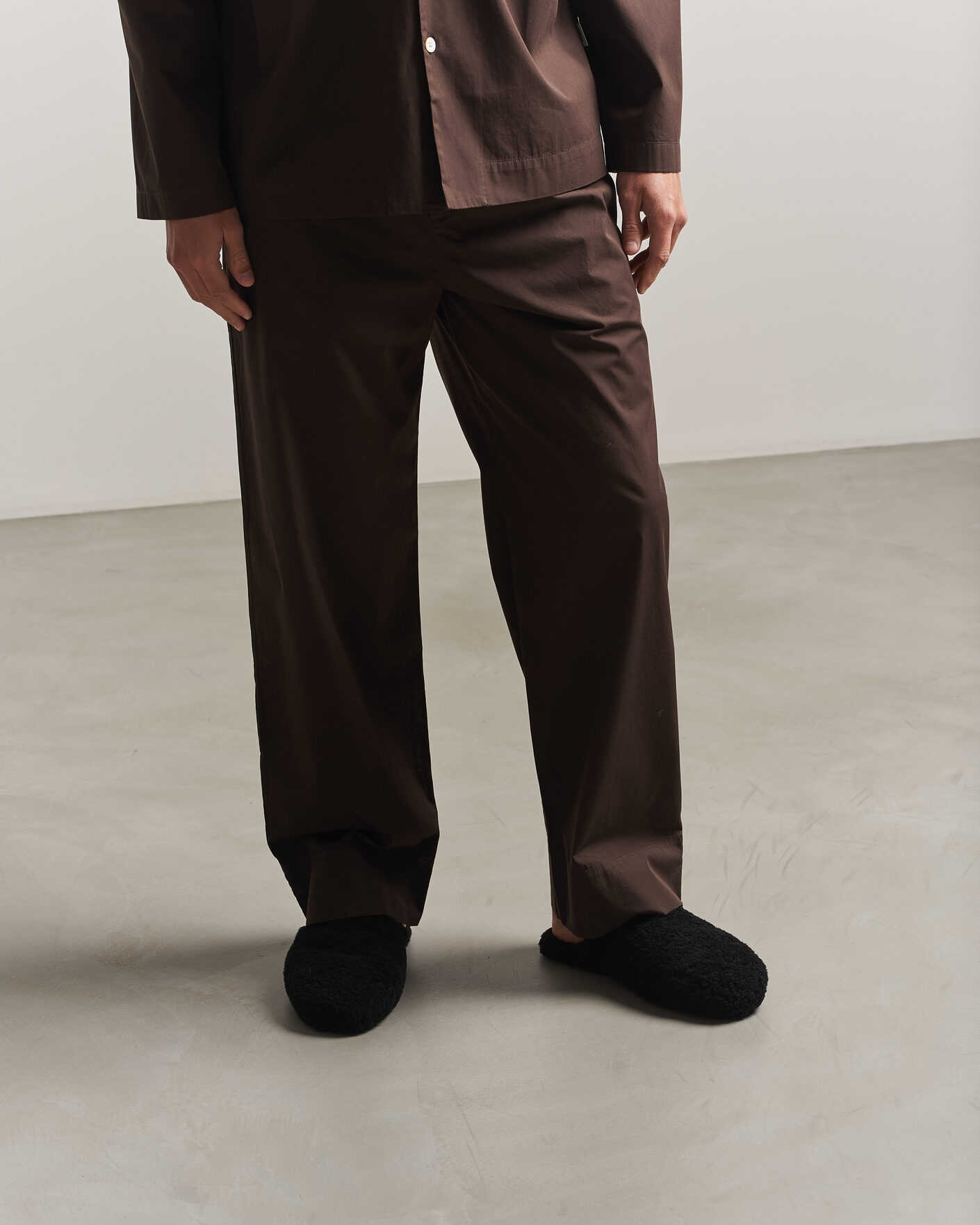 Herr | Sandaler & Tofflor | Tekla | Lambswool Shearling Slippers Black