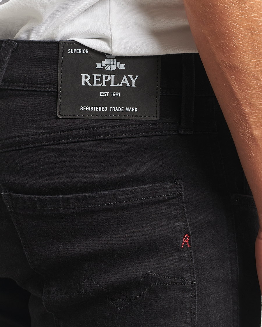 Herr | Jeans | Replay | Anbass Powerstretch Jeans Black