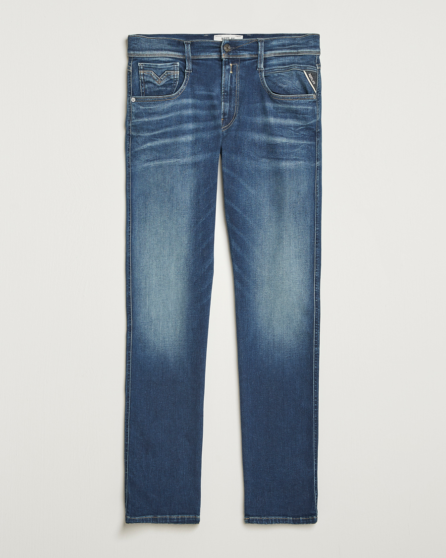 Herr | Jeans | Replay | Anbass Hyperflex Dust Jeans Dark Blue
