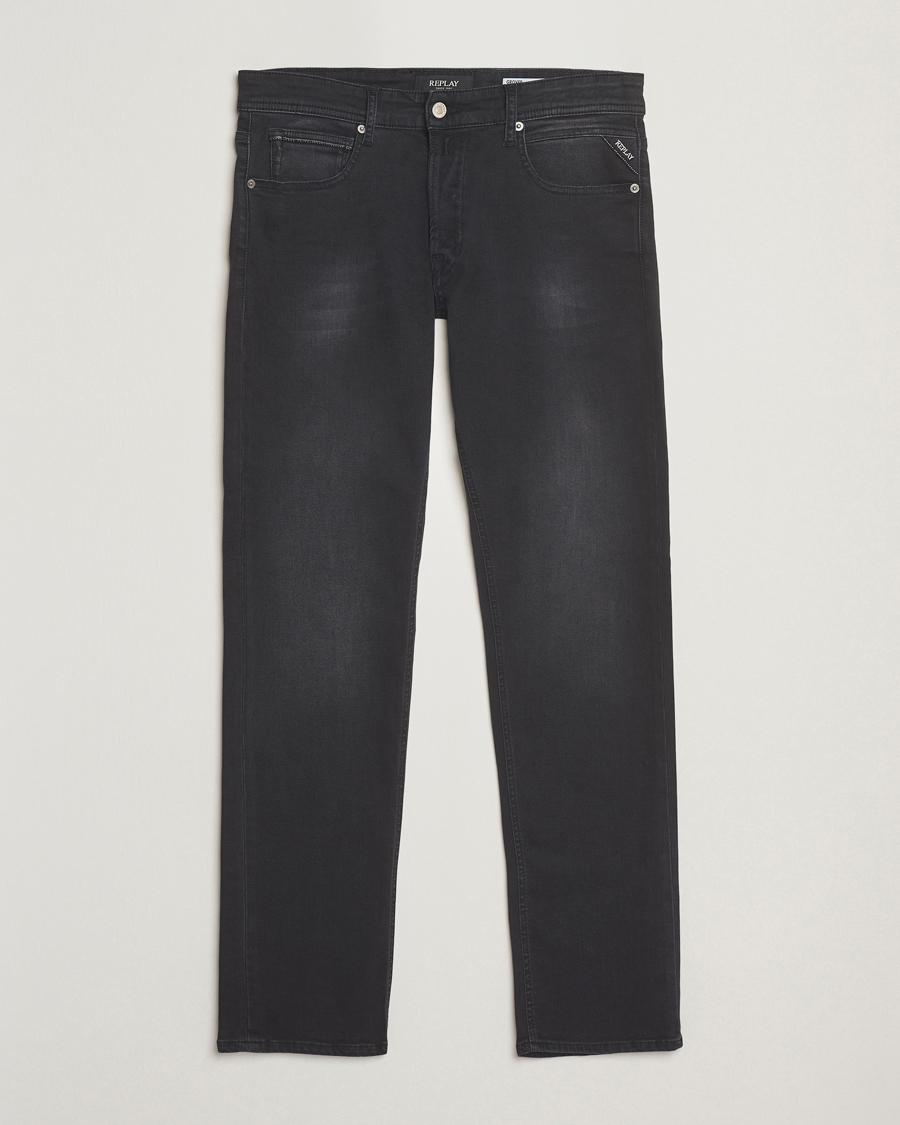 Herr | Jeans | Replay | Grover Powerstretch Jeans Washed Black