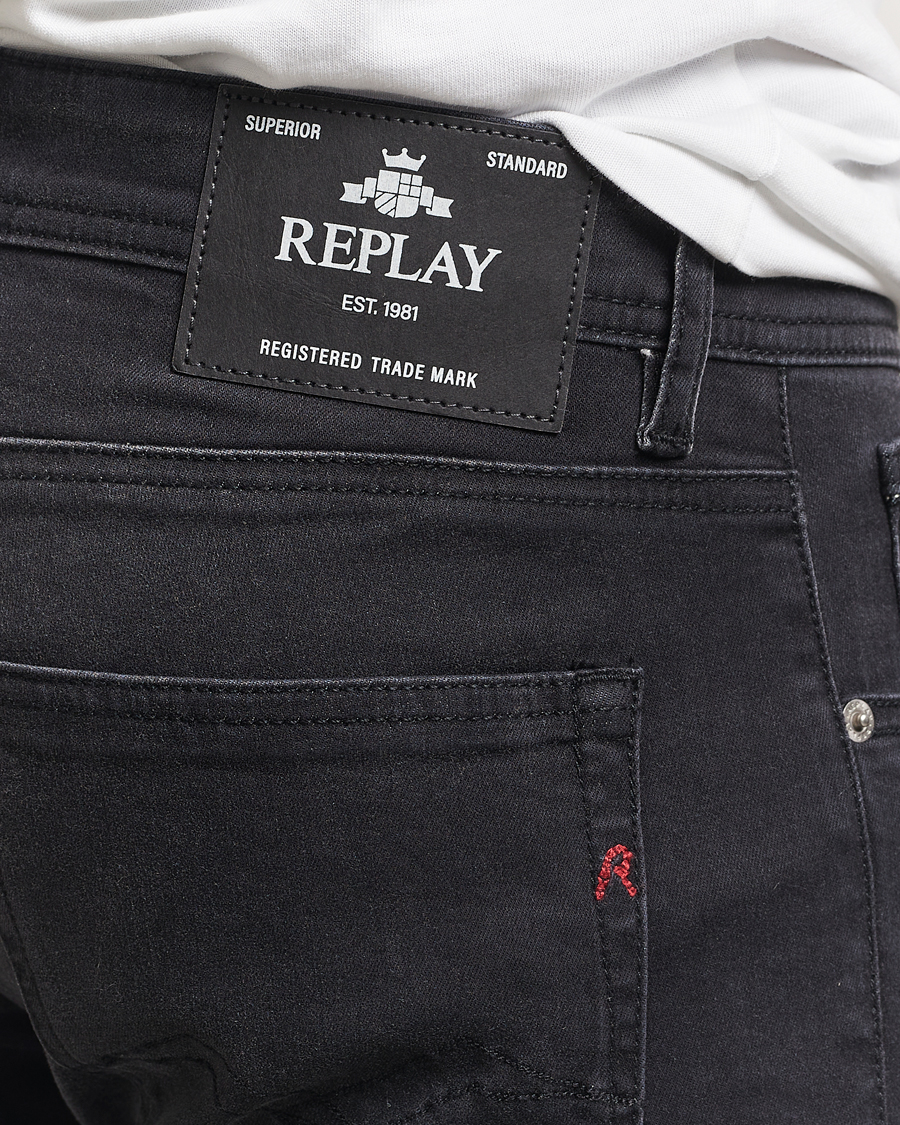 Herr | Jeans | Replay | Grover Powerstretch Jeans Washed Black