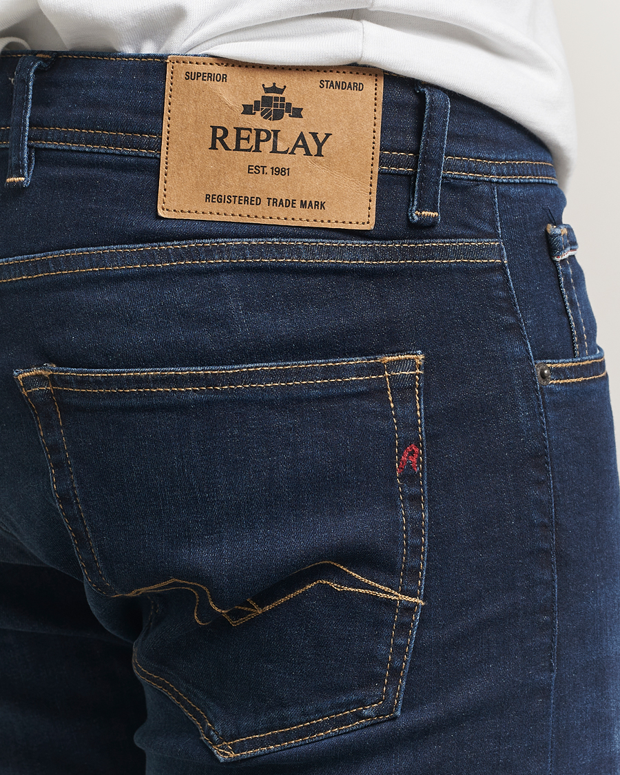 Herr | Jeans | Replay | Grover Powerstretch Jeans Dark Blue