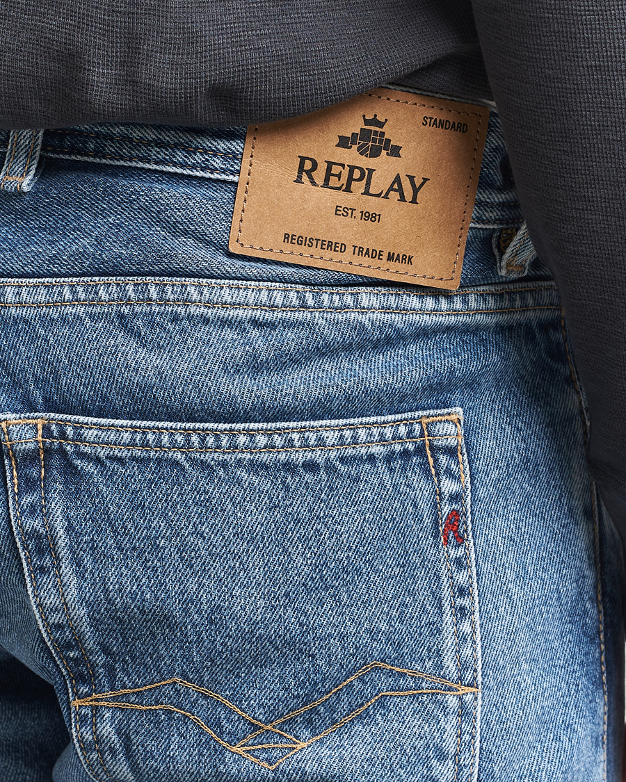Herr | Jeans | Replay | Grover Straight Fit Rigid Jeans Light Blue