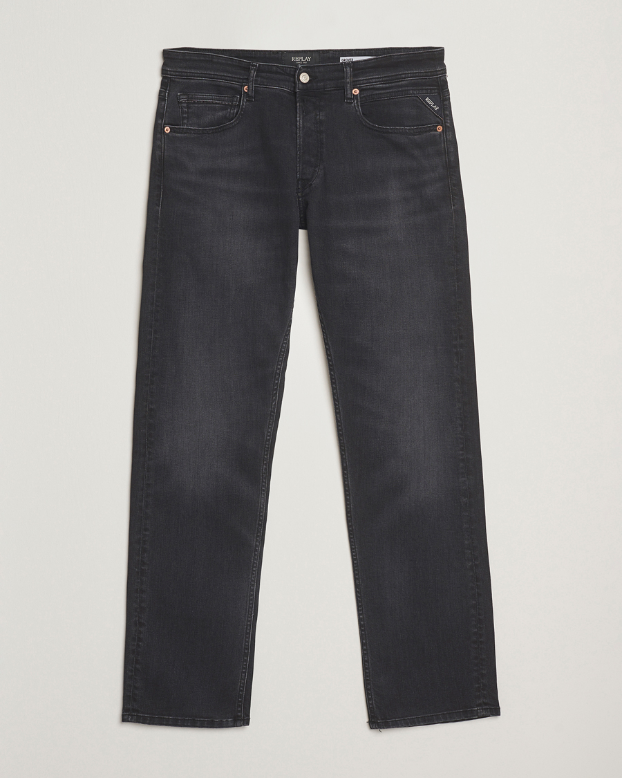 Herr | Jeans | Replay | Grover Super Stretch DNA Jeans Washed Black