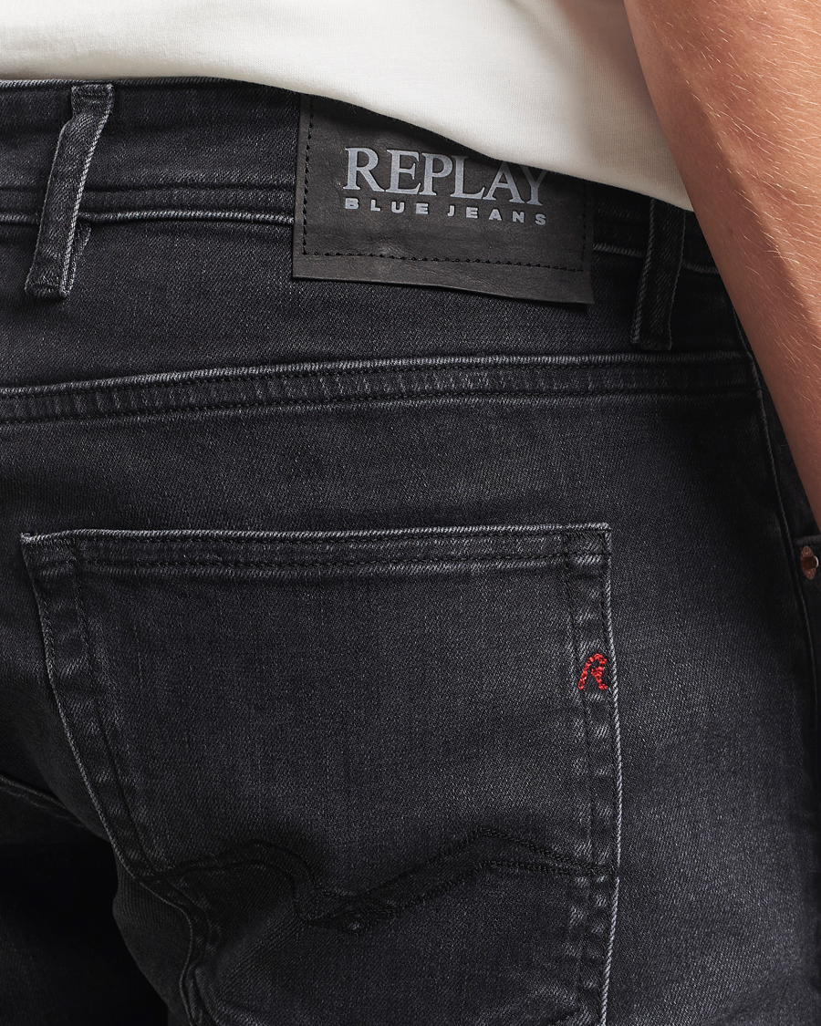 Herr | Jeans | Replay | Grover Super Stretch DNA Jeans Washed Black