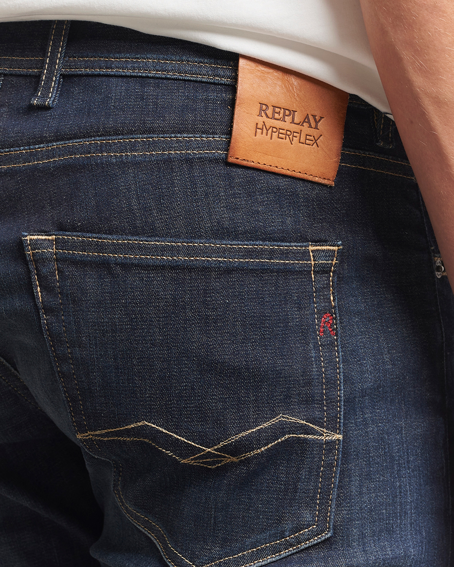 Herr | Jeans | Replay | Grover Hyperflex Jeans Dark Blue