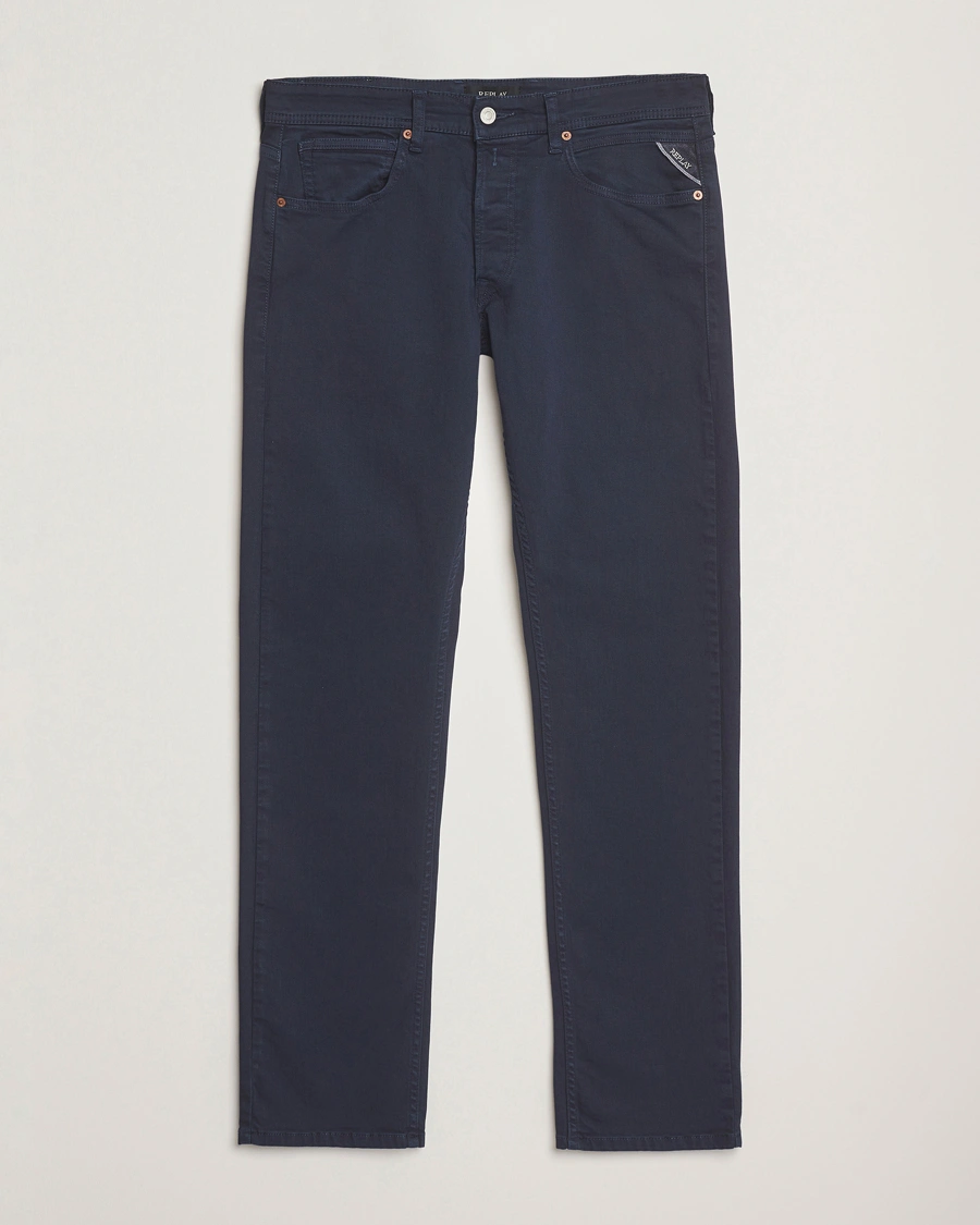 Herr | Byxor | Replay | Grover Bullstretch 5-Pocket Pants Navy