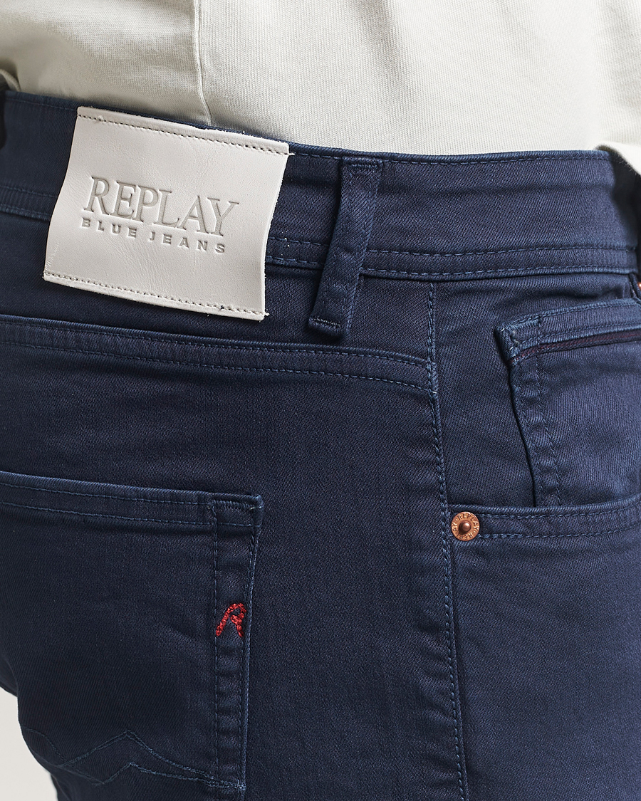 Herr | Byxor | Replay | Grover Bullstretch 5-Pocket Pants Navy