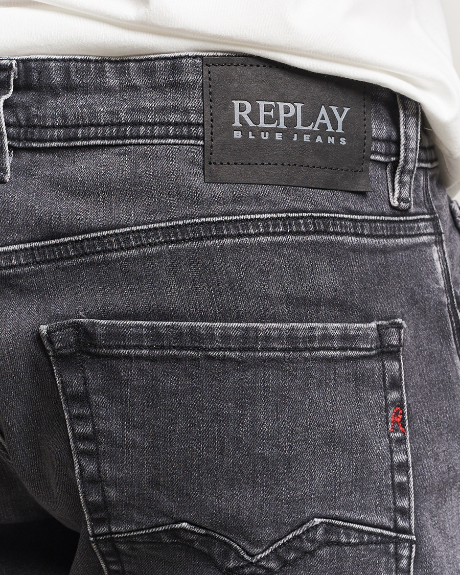 Herr | Jeans | Replay | Rocco Comfort Fit Stretch Eco Plus Jeans Washed Black