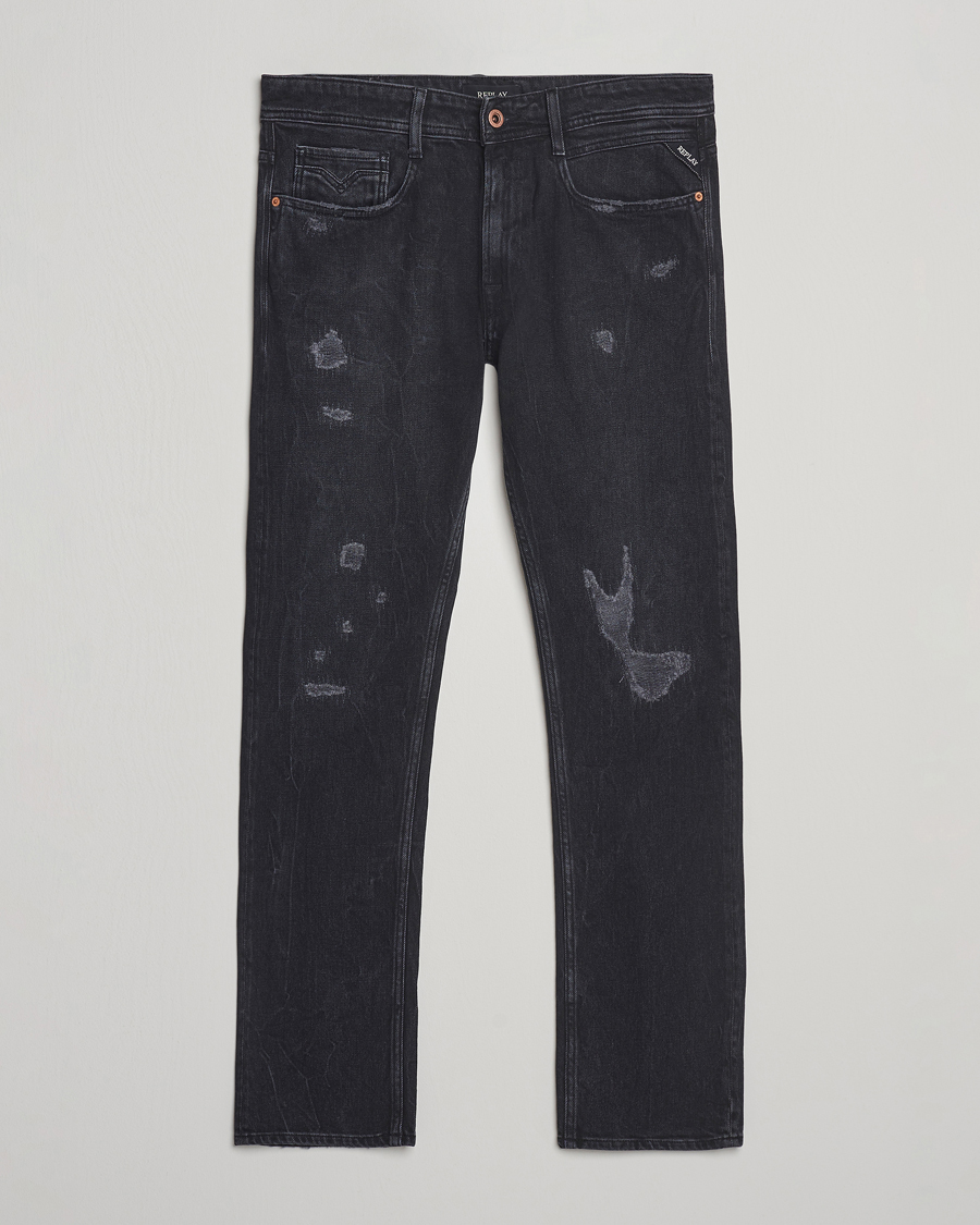 Herr | Jeans | Replay | Rocco Comfort Fit Stretch Jeans Washed Black