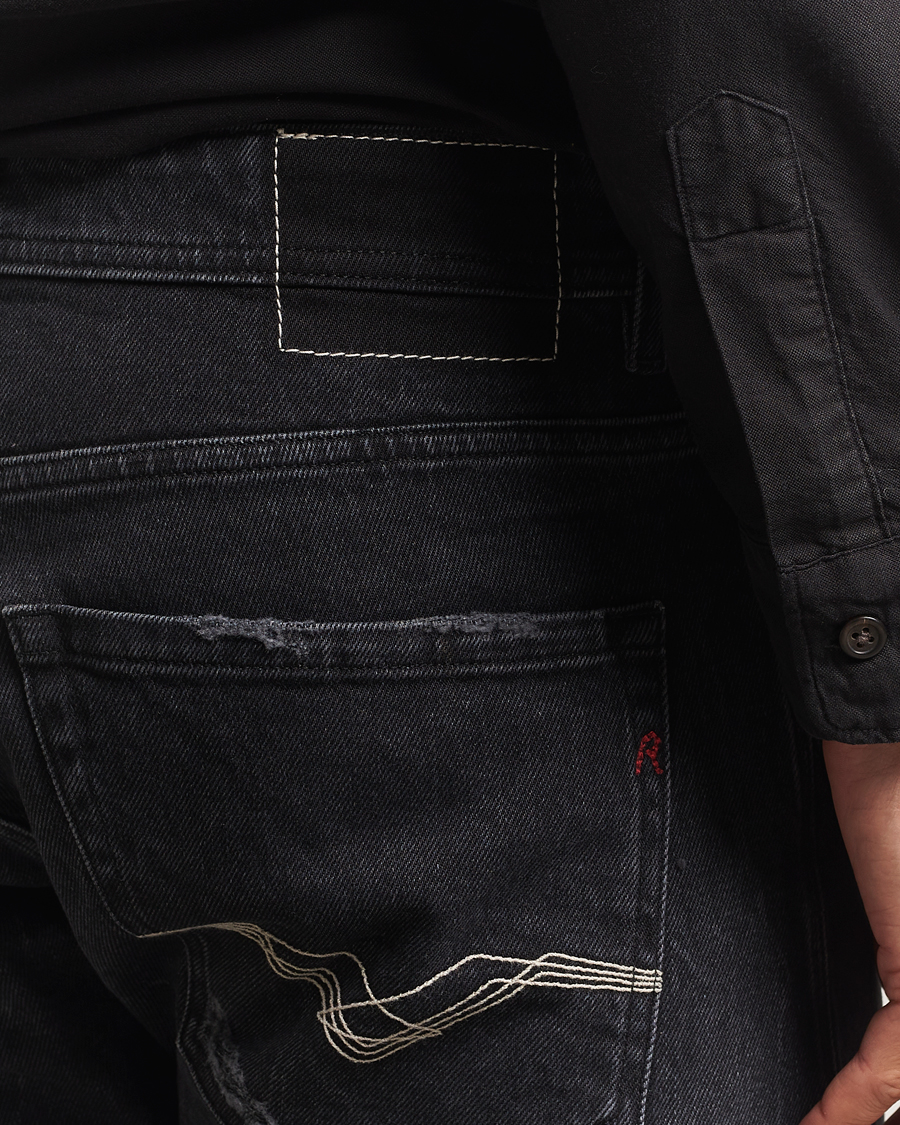 Herr | Jeans | Replay | Rocco Comfort Fit Stretch Jeans Washed Black