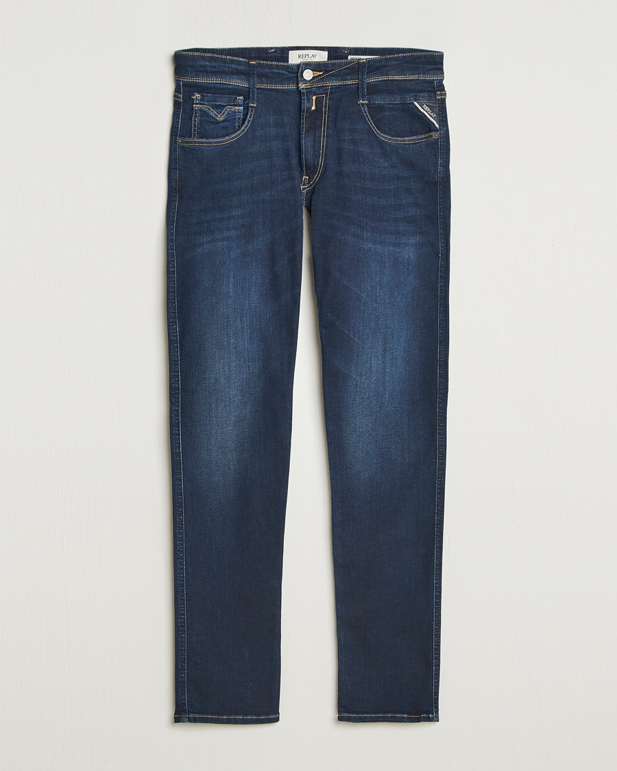 Herr | Jeans | Replay | Anbass Powerstretch Jeans Dark Blue