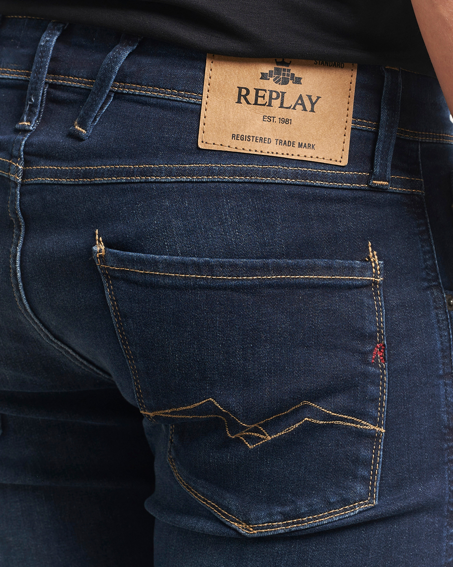 Herr | Jeans | Replay | Anbass Powerstretch Jeans Dark Blue