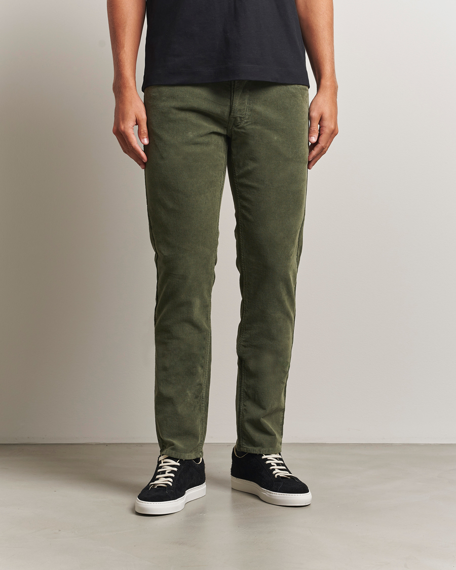 Herr | Byxor | Replay | Grover Corduroy 5-Pocket Pants Dark Green