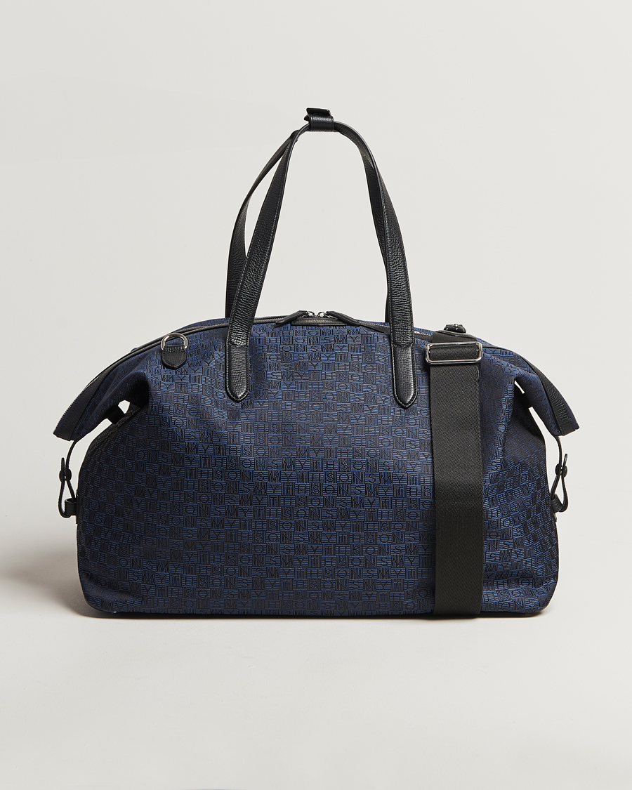 Herr | Väskor | Smythson | Canvas Stamp Travel Bag Navy
