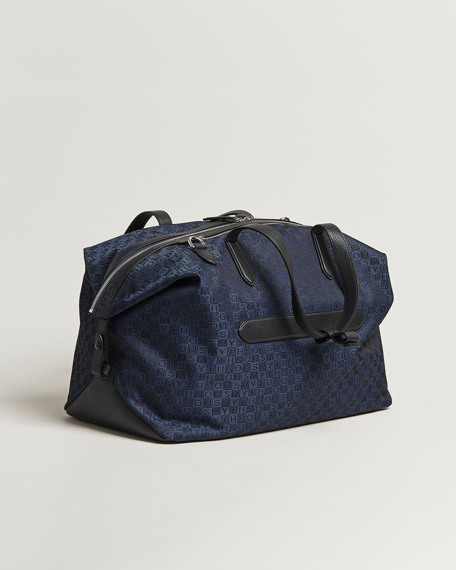 Herr | Väskor | Smythson | Canvas Stamp Travel Bag Navy