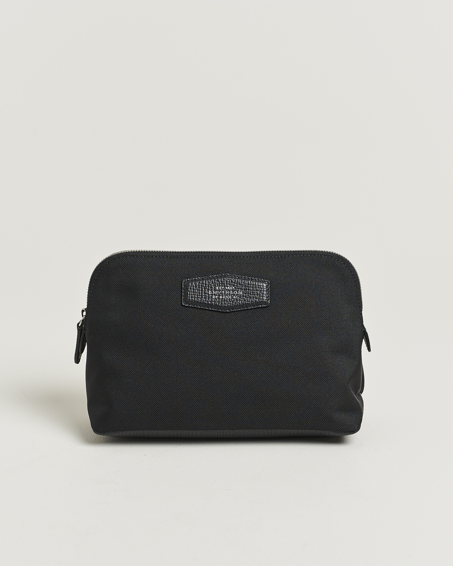 Herr | Väskor | Smythson | Canvas Norton Travel Pouch Black