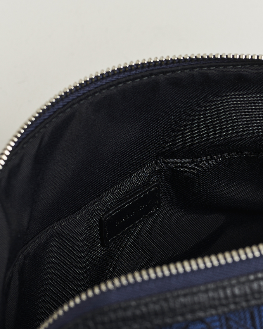 Herr | Smythson Canvas Stamp Travel Pouch Navy | Smythson | Canvas Stamp Travel Pouch Navy