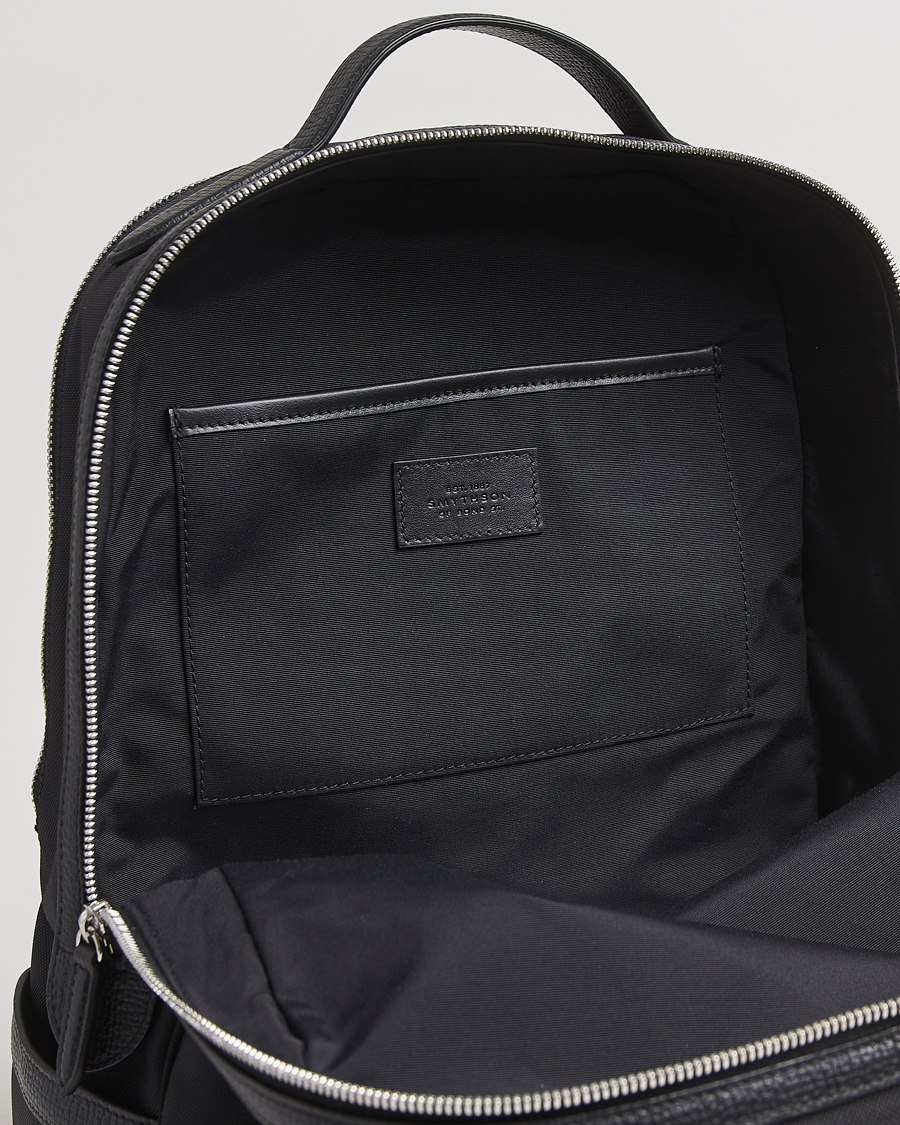 Herr | Väskor | Smythson | Canvas Norton Backpack Black