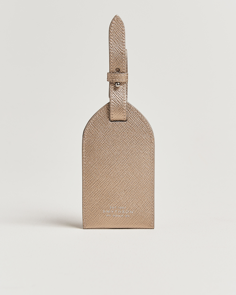 Herr | Till hemmet | Smythson | Panama Leather Luggage Tag Bronze