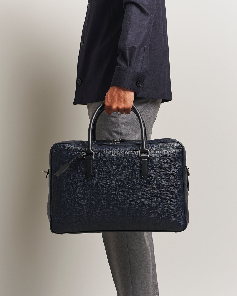 Herr | Väskor | Smythson | Ludlow 48 Hours Travel Bag Navy
