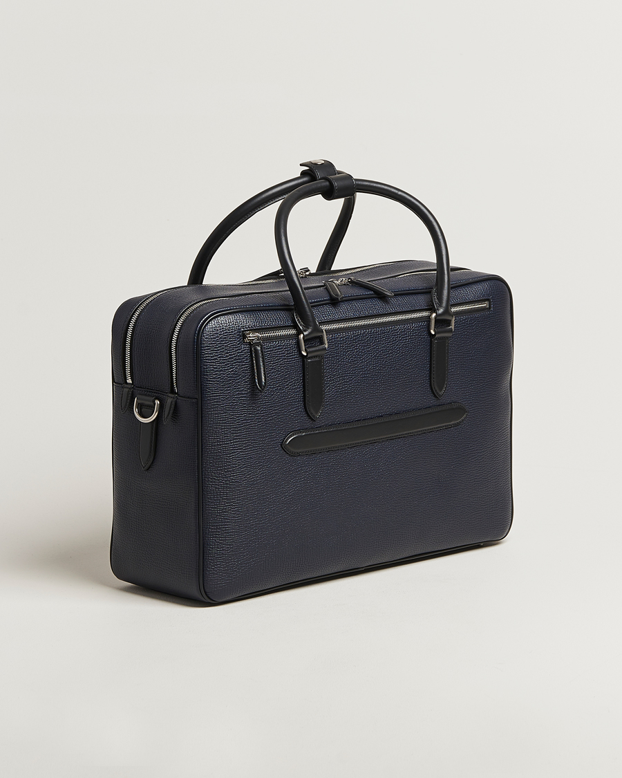 Herr | Väskor | Smythson | Ludlow 48 Hours Travel Bag Navy