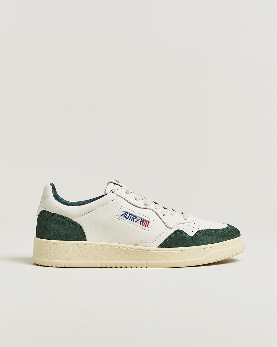 Herr | Sneakers | Autry | Medalist Low Sneaker White/Bottle Green