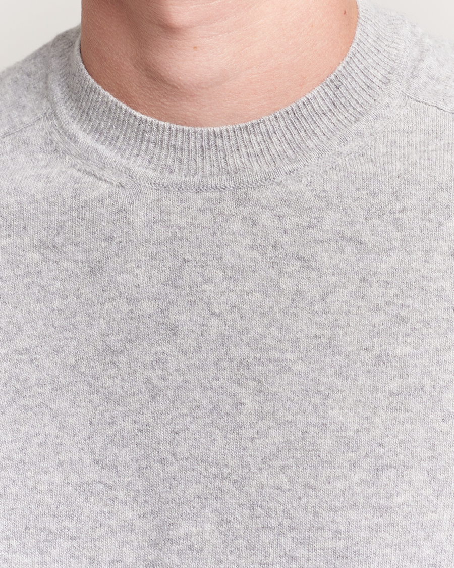 Herr | Tröjor | Altea | Wool/Cashmere Crew Neck Pullover Light Grey