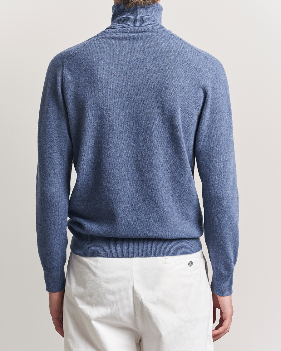 Herr | Tröjor | Altea | Wool/Cashmere Rollneck Blue
